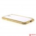 Алюминиевый Бампер из Страз для Samsung Galaxy S 4 (золото)