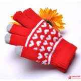 Емкостные перчатки для сенсорных дисплеев(красный)