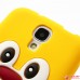 Силиконовый чехол Пингвин для Samsung I9500 Galaxy S 4 (Желтый)