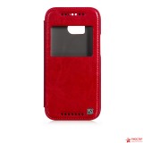 Кожаный чехол HOCO Crystal для HTC One(M8) (красный)