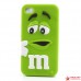 Силиконовый чехол M&M для Iphone 4/4s (зеленый)