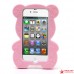 Силиконовый Чехол Teddy Bear 3D Для Iphone 4/4s (розовый)