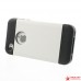 Полимерная кожаная накладка Stylish для Iphone 4/4s (белый)