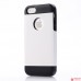 Полимерная кожаная накладка Stylish для Iphone 5/5s (белый)