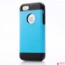 Полимерная кожаная накладка Stylish для Iphone 5/5s (голубой)