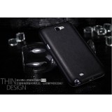 Кожаный Чехол Nillkin Для Samsung N7100 Galaxy Note 2 Книжка (черный) + Защитная Пленка