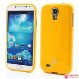 Полимерный TPU Чехол Mercury для Samsung I9500 Galaxy S 4 (Желтый)